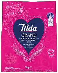 Tilda Grand Extra Long Basmati Sella Rice - 5 Kg