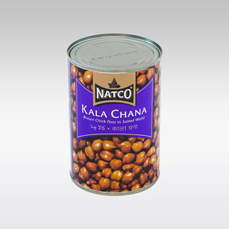 Natco Brown Chick Peas (Boiled Kala Chana) Can 397g